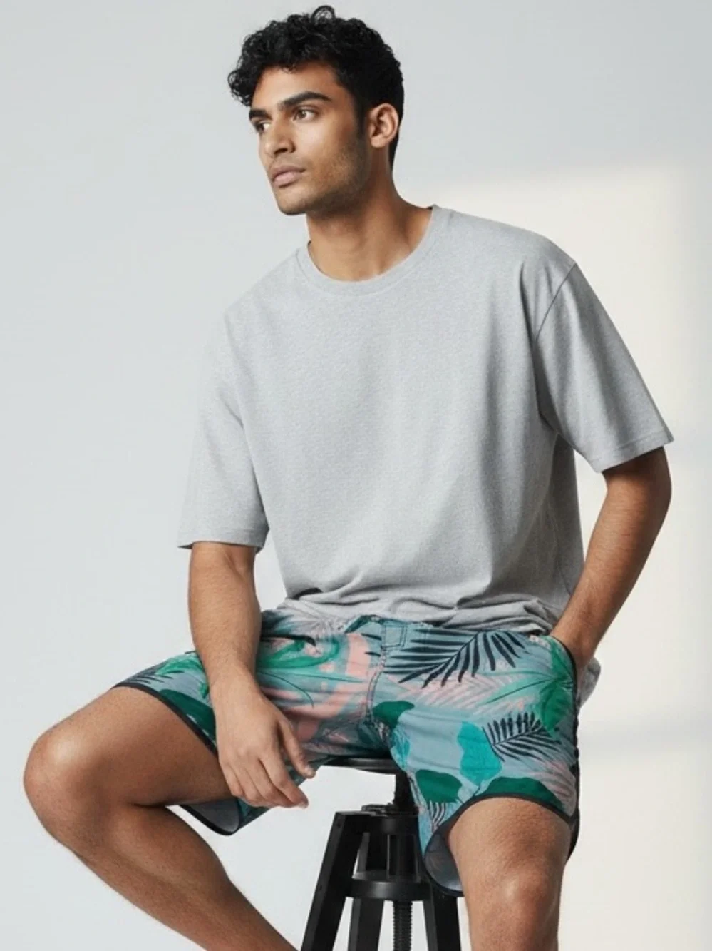 Alton Tropical Leaf Swim Board Shorts Size 38